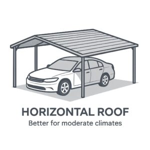 Horizontal Roof Carport