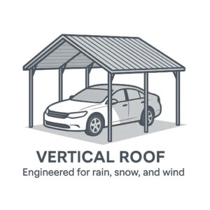 Vertical Roof Carport